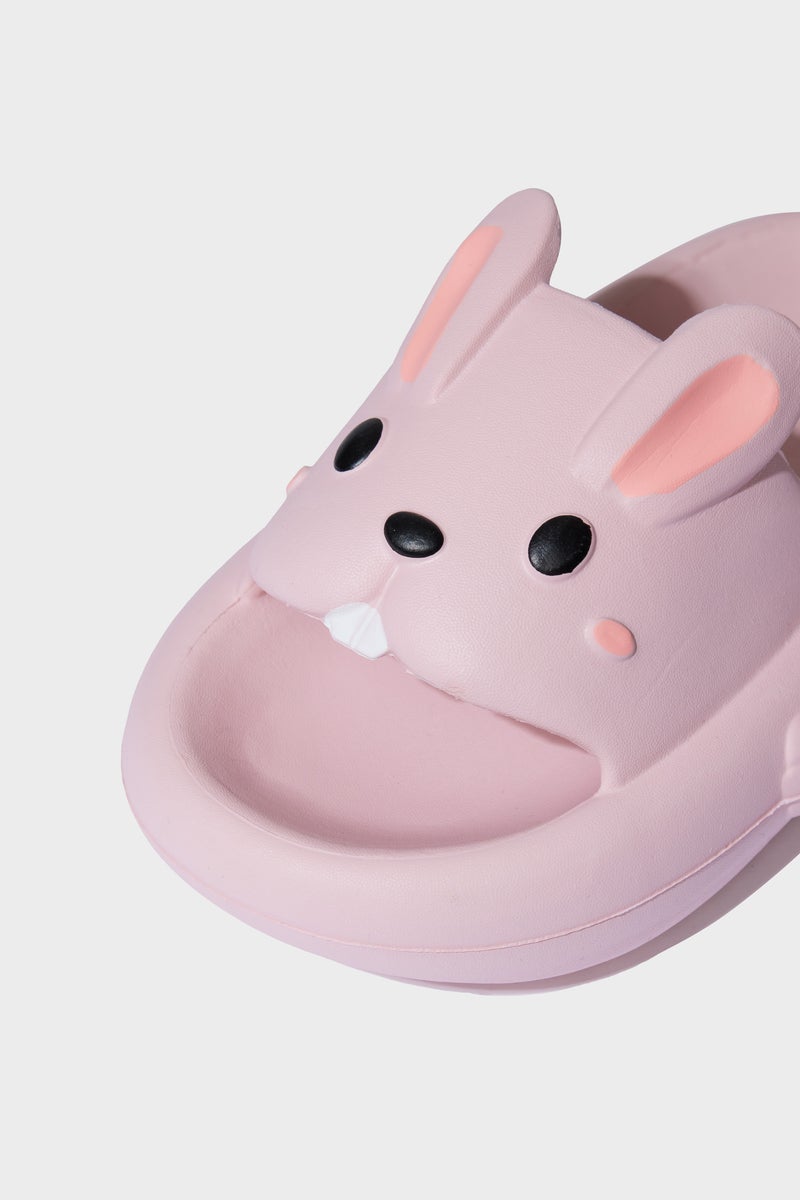 DeFacto Pink Girl Girl High Sole Single Band Eva Slippers Casual - Image 5